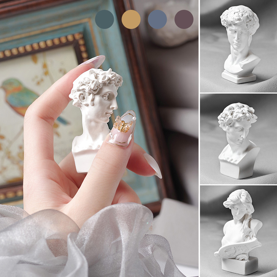 Mini estatua artística para decoración de uñas, herramientas de accesorios para fotos de uñas, herramienta de fotografía de exhibición de puntas de esmalte de uñas de gel
