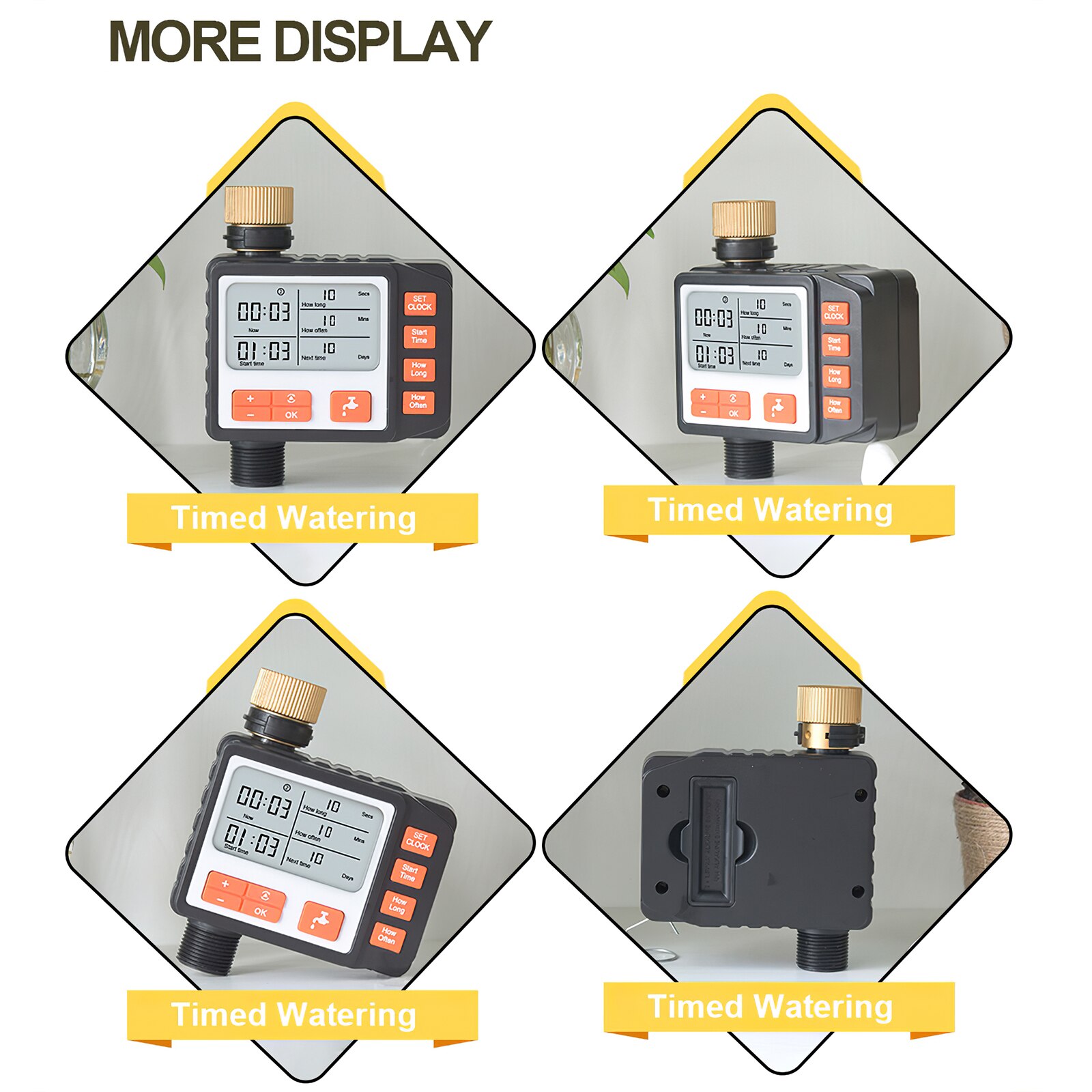 Sprinkler Timer Garden Battery Irrigation Programmer LED Display Garden Watering Timer Sprinkler Controller Device For Garden