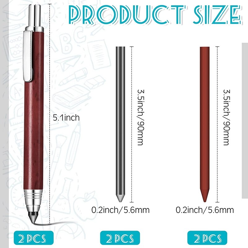 Premium kwaliteit Sewline mechanische stof potlood wit met
