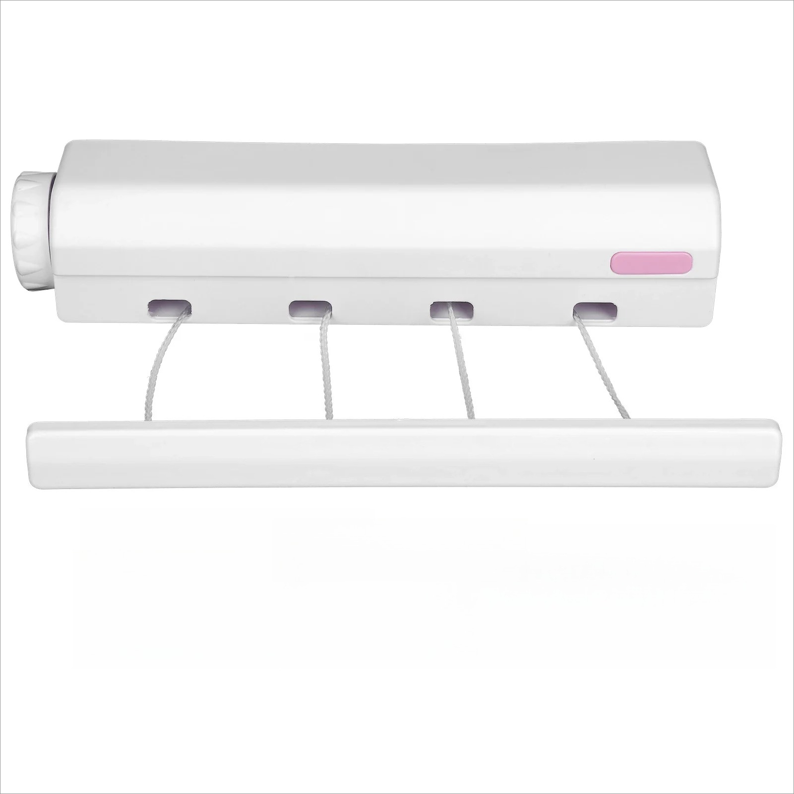 Tendedero retráctil con 4/5 líneas, secadora de ropa montada en la pared, tendedero Invisible para baño, colgador de secado que ahorra espacio: Gris claro