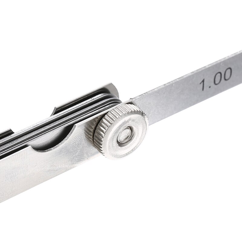 0.05mm~1mm Thickness Gage Gap Filler Guage Metric 13 Blades Feeler Gauge Ruler Securely 65Mn Alloy Steel Measurment Tool