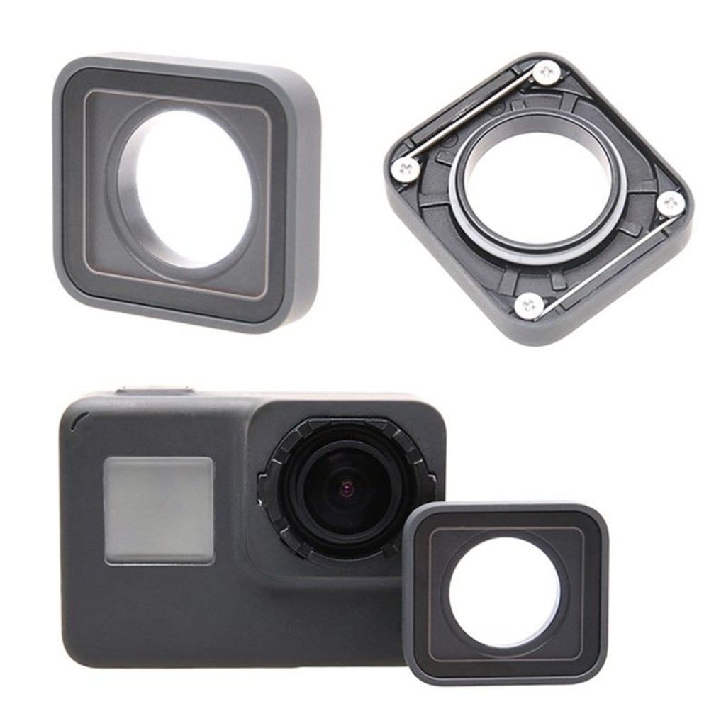 Kamera uv-linsbyte glasfodral för gopro hero 5 / 6 svart