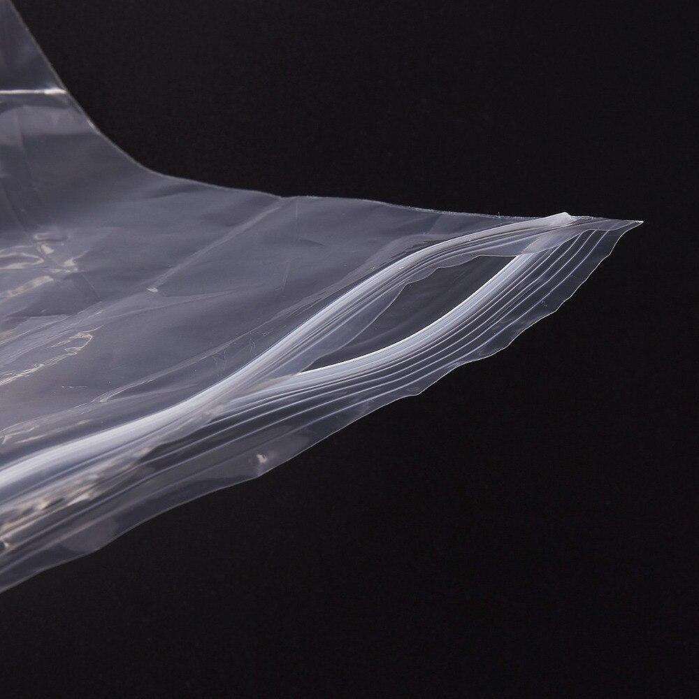 100 Stuks Extra Zware Hersluitbare Plastic Verpakking Tassen Sterke Poly Zip Lock Plastic Rits Clear Zip-Lock Zakken verschillende Maten