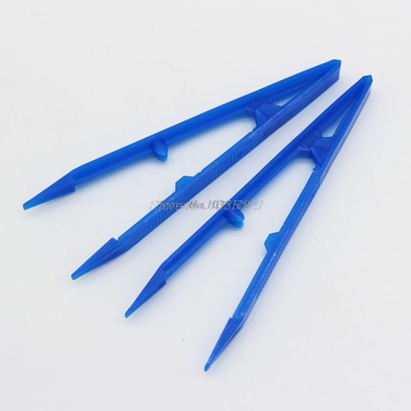 100 Pcs/pack jetable en plastique pince à épiler ensemble d'outils à main couleurs aléatoires et directe