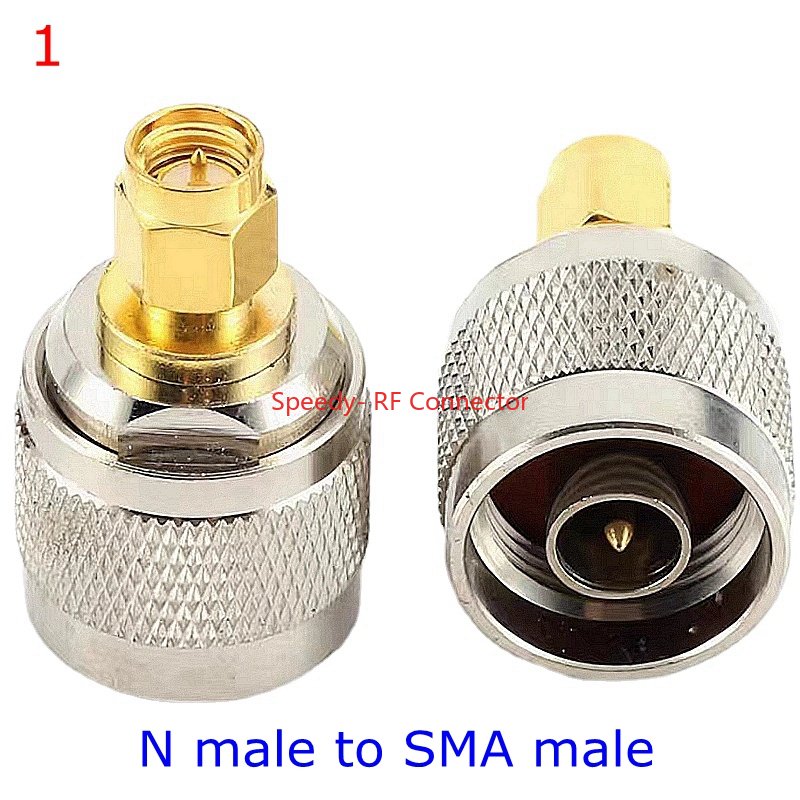 Conector recto de brida de 4 orificios L16 N a SMA macho hembra L16 tipo N a brida RPSMA mamparo con tuerca de junta tórica adaptador a prueba de agua: Verde militar
