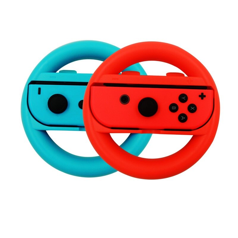 Soporte de Joycon izquierdo + derecho para Nintendo Switch NS, mando Joy-Con, accesorios de agarre de mano, 2 uds.: Wheel A Redblue