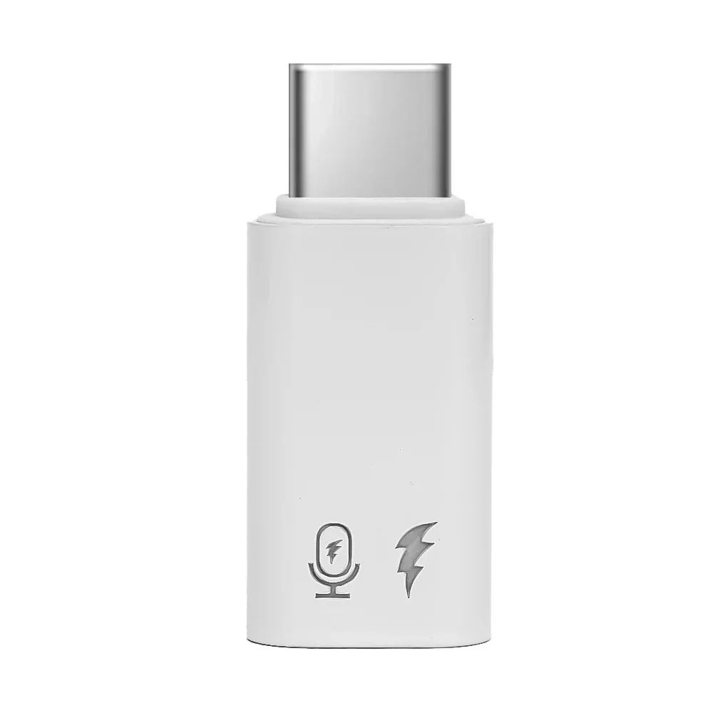 Adaptador OTG tipo C a convertidor Lightning para Apple 16 15, adaptador de transferencia de datos de micrófono Android portátil con cerradura, 2/1 Uds.: Verde
