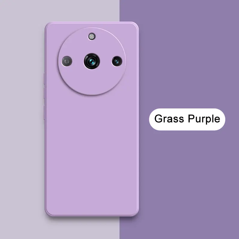 Custodia originale quadrata in silicone liquido per realme 11 pro plus 5g , custodia protettiva morbida 360 per telefono realme 11 11 pro: Neoprene / Viola