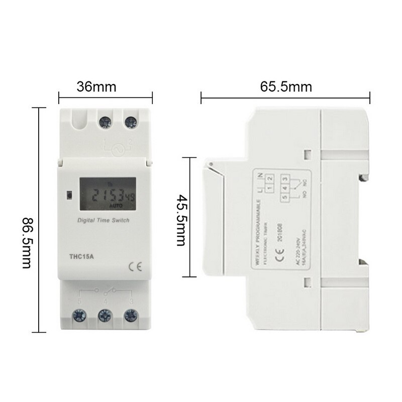 220V Programmable Digital Timer Switch Multi-function Time Control Energy-saving Controller Timers