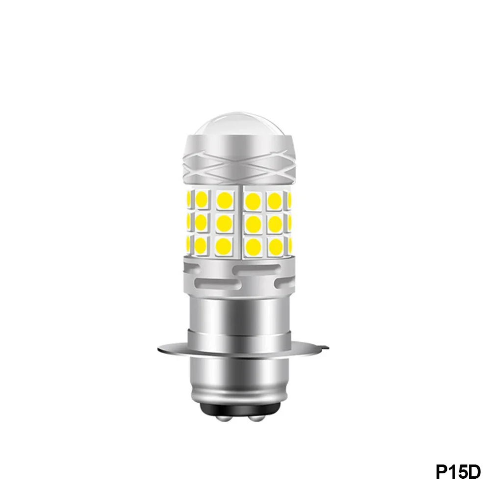H4/BA20D/H6/P15DLed Motorfiets Koplamp 42SMD LED Lamp Moto Hoge/Dimlicht Lampen Lamp mistlampen 12V Wit: Donkergrijs