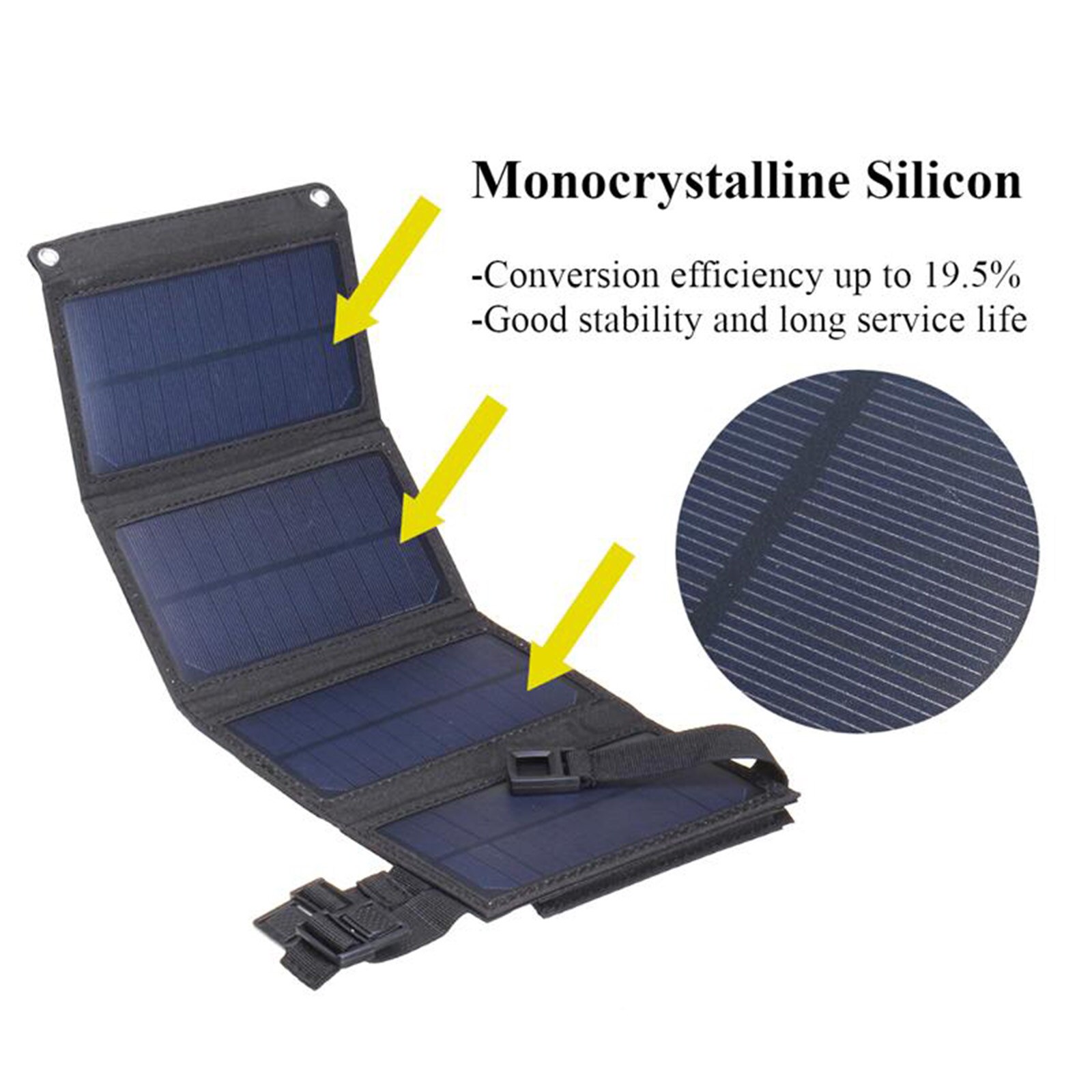 USB Foldable Solar Panel portable Flexible Small Waterproof 5V Folding Solar Panels Cells For mobile phone Battery Charger