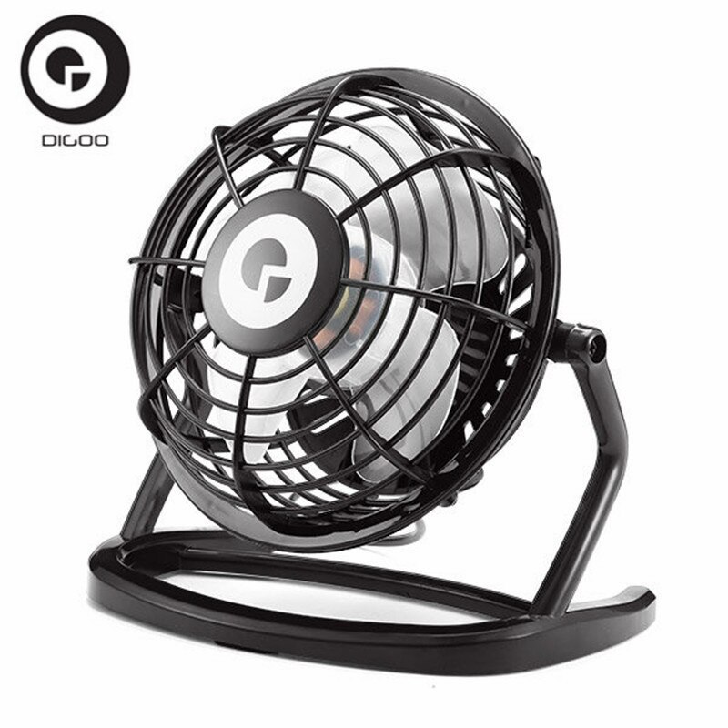 Digoo DF-001 Portable Mini USB Black Ultra-quiet Desk Cooling Fan Cooler For Laptop Notebook Home Office