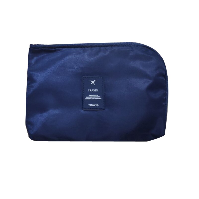 Borse di archiviazione per prodotti digitali multifunzione caricabatterie da viaggio linea dati organizzatore per cuffie borsa cosmetica accessori da viaggio: Navy