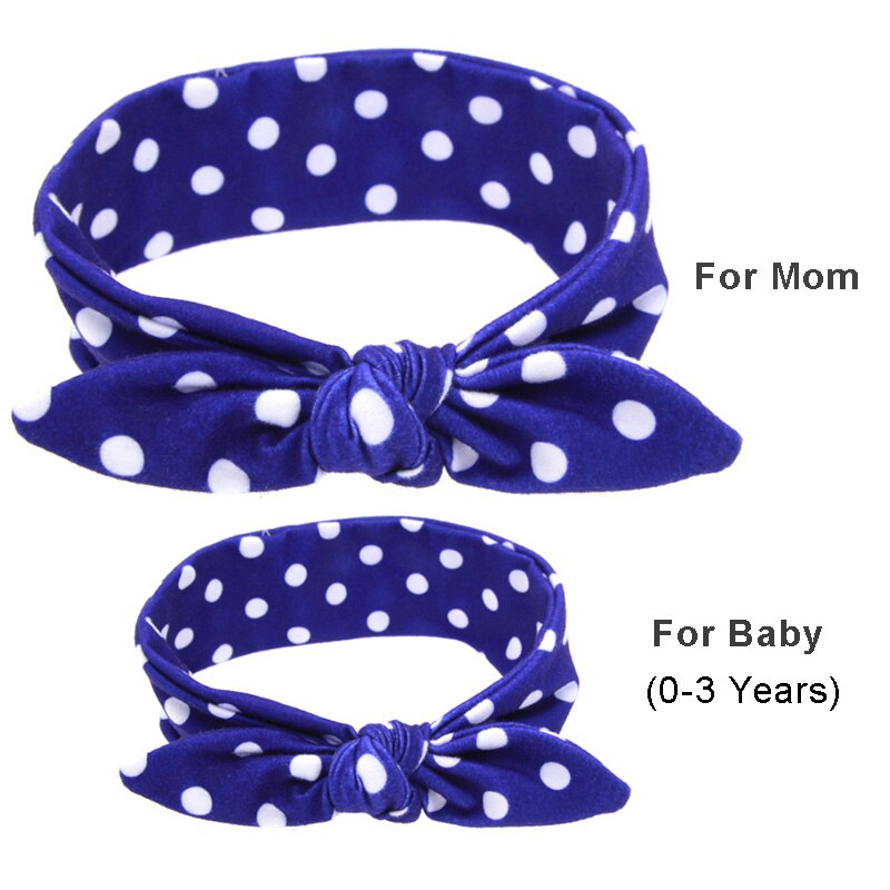 2 Pcs Mom Baby Hoofdband Set Voor Meisjes Baby Peuter Tulband Hoofddeksels Verstelbare Ouder Moeder Kind Haarbanden Boog Accessoires