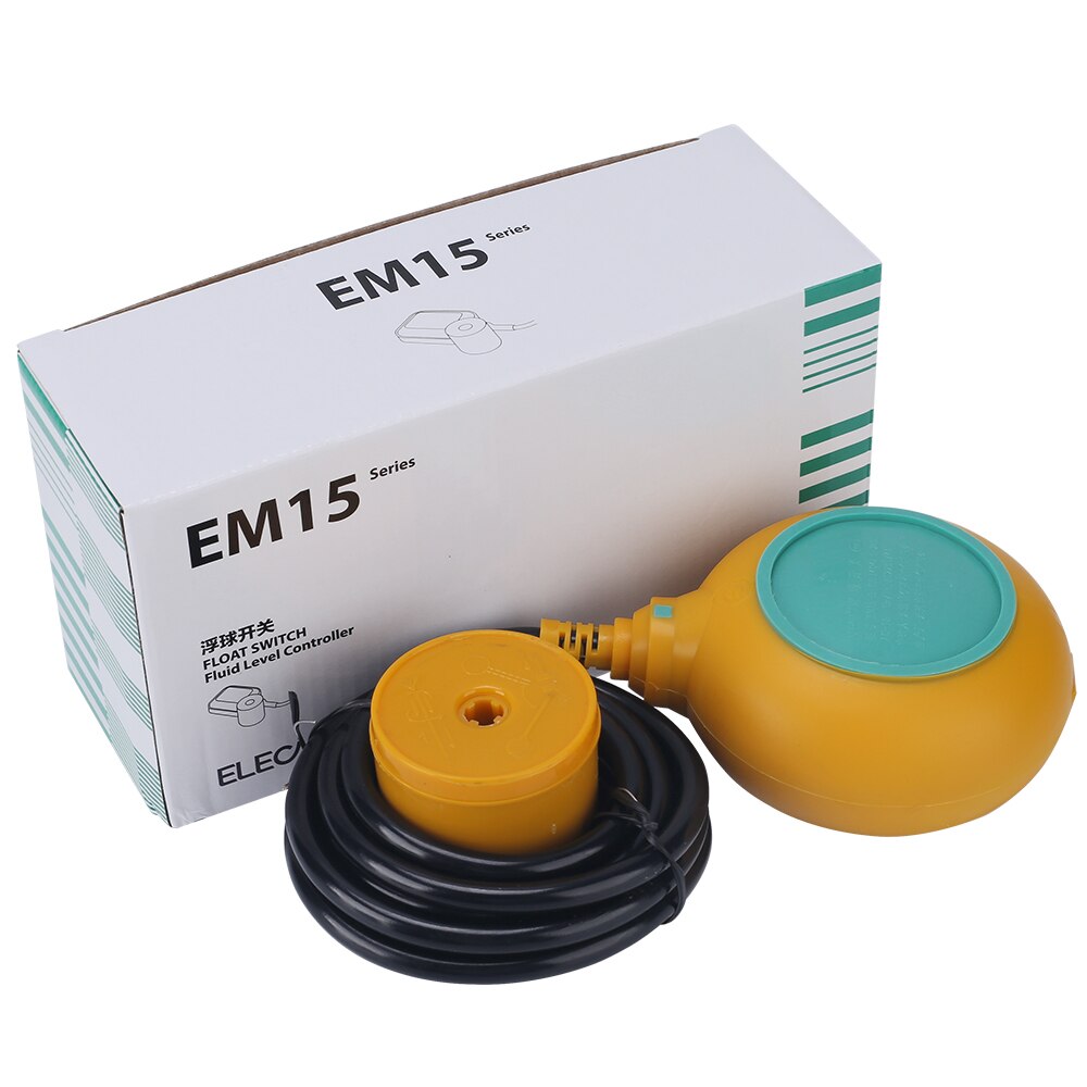 Elecall  em15-3 veden uimurikytkin nestekytkimet nestemäinen neste veden taso uimurikytkin ohjain kontaktorianturi 2m/3m/5m/10m