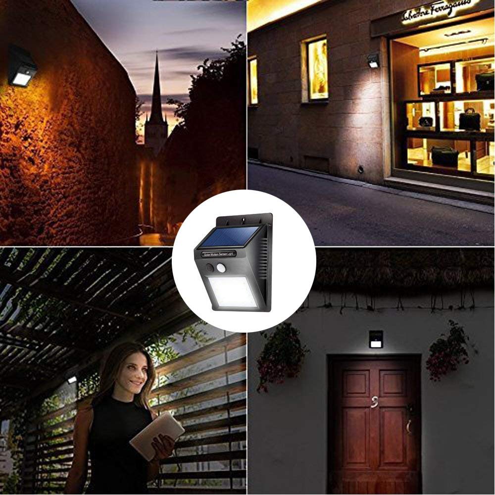 Solar Tuin Licht LED Solar Lamp Motion Sensor Waterdichte Outdoor Verlichting Decoratie Straatverlichting Beveiliging Draadloze Wandlamp