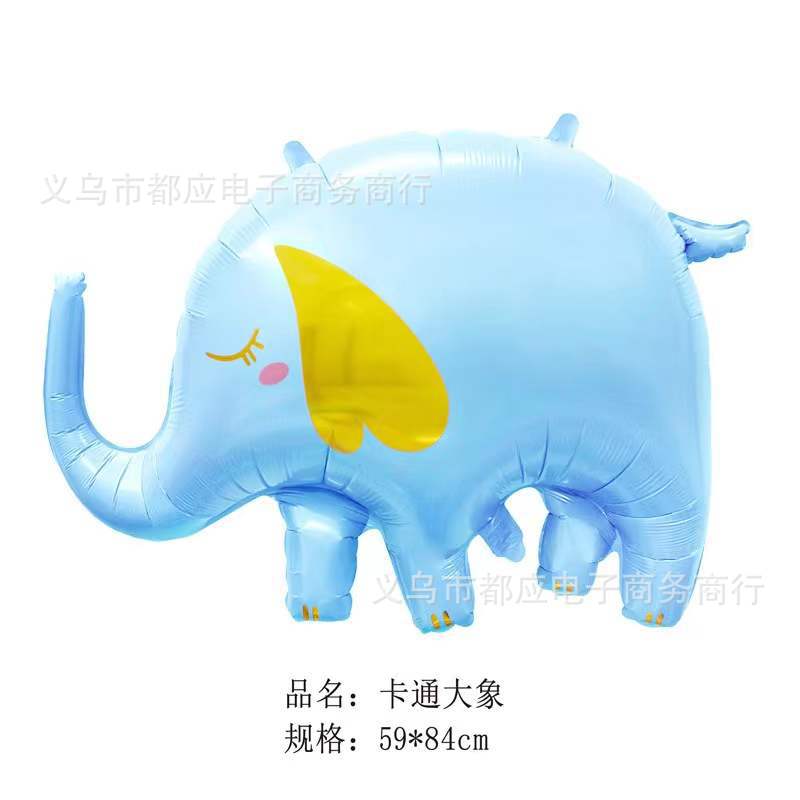 Ballon tête de chien panthère en aluminium, décoration de fête d'anniversaire pour enfants, girafe, dessin animé, éléphant, cheval,: Vert menthe