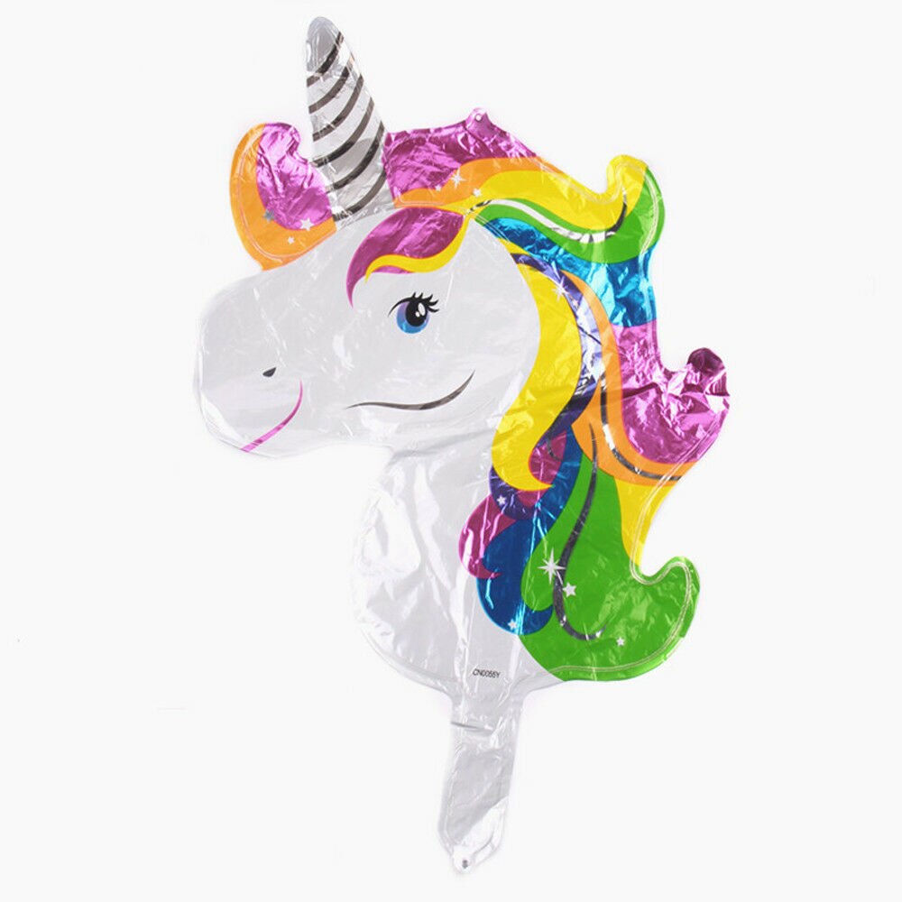 Dessin animé licorne Mini papier d'aluminium ballon bricolage maison fête d'anniversaire décoration de mariage