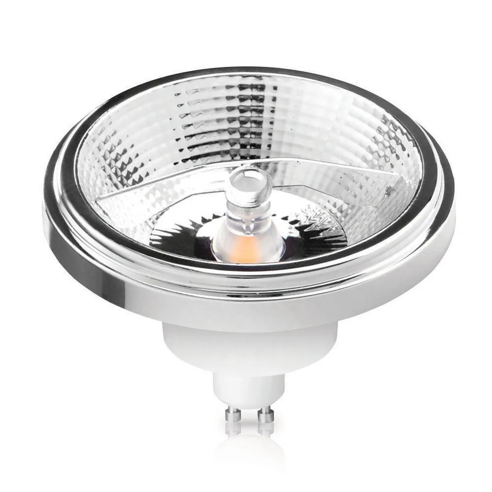 Luz Led AR111 regulable 12W COB LED GU10 G53 lámpara reflectora QR111 ES111 bombilla de luz 12V AC 85-265V