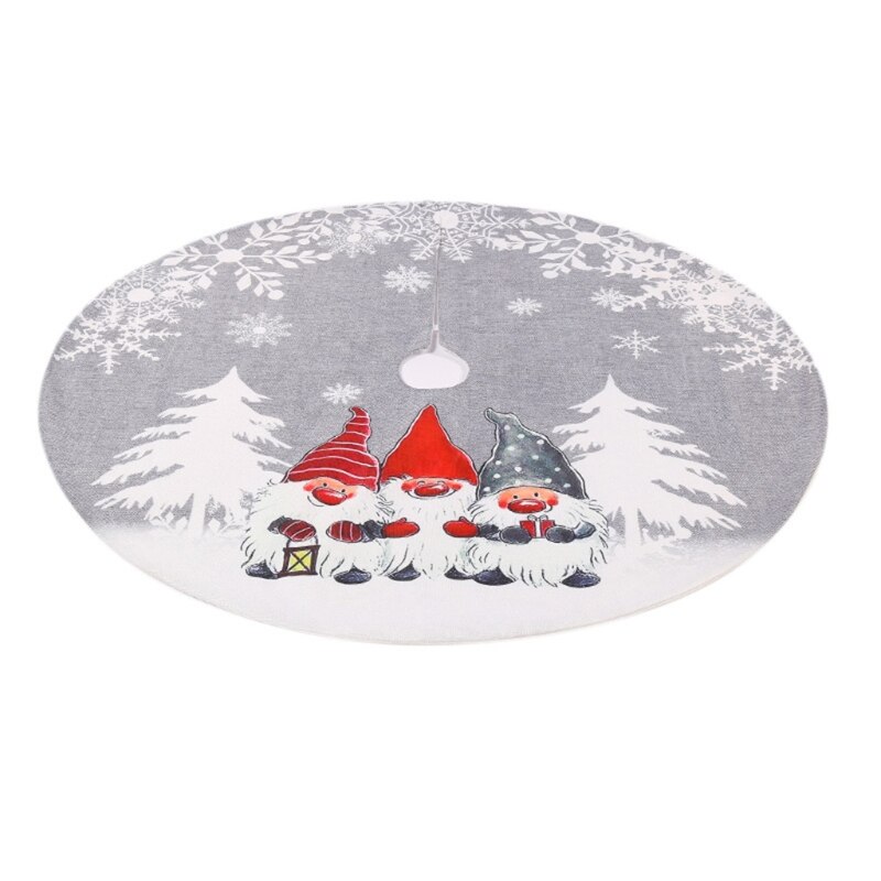 Jupe sapin de noel Gnome suédois Tomte ornement tapis tapis de sol cache socle