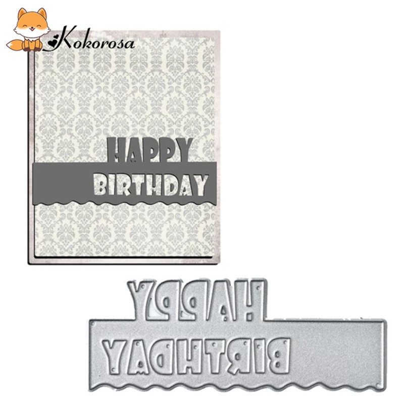 Troqueles de corte Kokorosa troquelados de Metal Marco de encaje borde carta de vida etiqueta troquelado álbum de recortes en relieve plantilla decoración troqueles