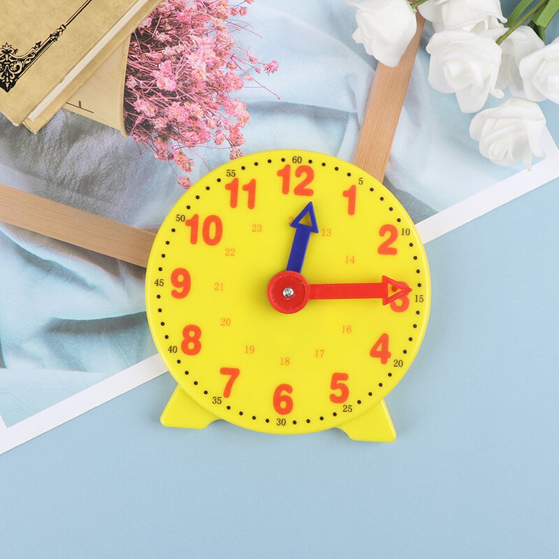 1Pc Student Learning Clock Time Teacher Gear Clock 4 Inch 12/24 Hour