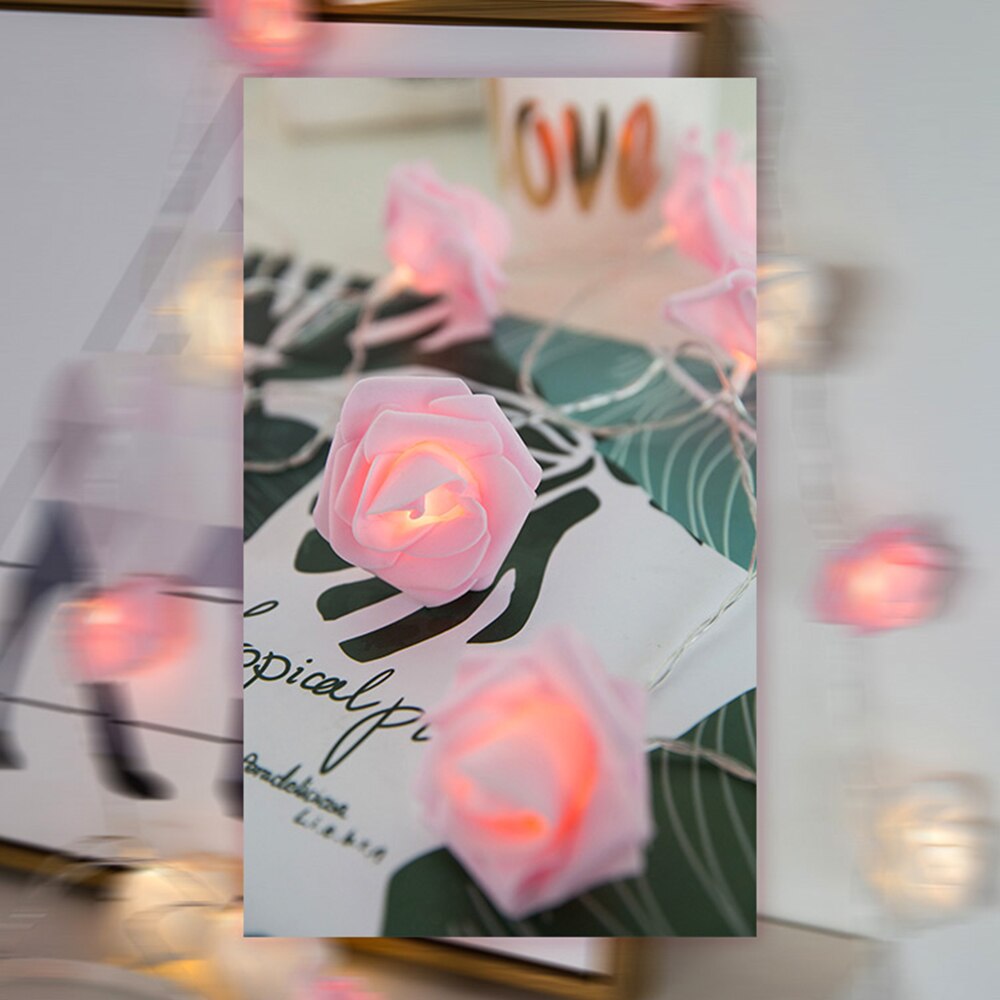 SXZM LED Flower Garland String Lights USB Operated Artistic Fairy Festoon Decoration For Year Home Dorm Room Christmas Decor