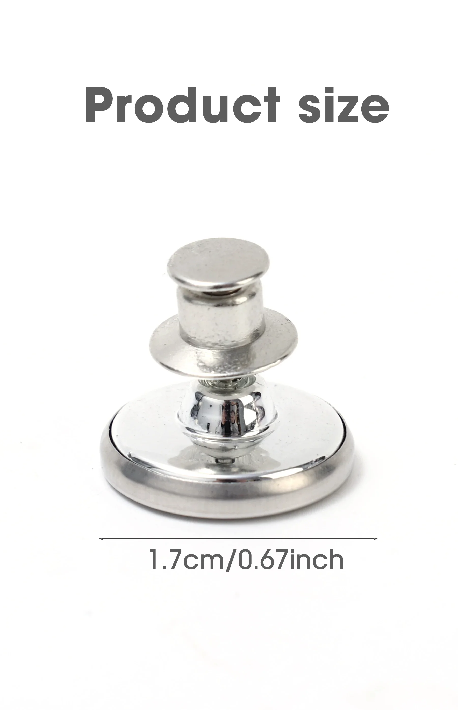 Clips de cortina magnéticos de doble cara con cierre magnético, soporte de plata fuerte, alfileres de hebilla, accesorios para cortinas, 1/20 pares: Blanco / 133-240 cm