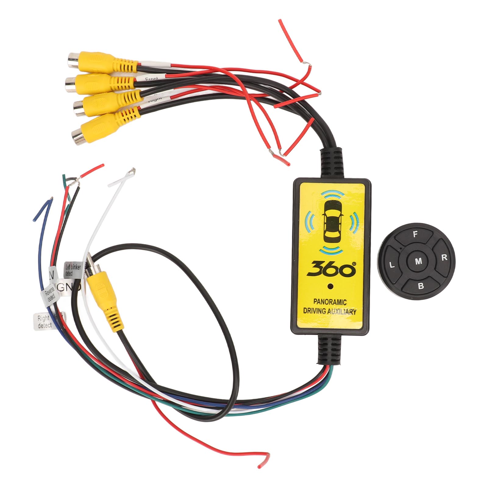Interruptor divisor de cámara de respaldo de coche, convertidor de conmutador de Video inteligente con Control remoto, 4 entradas y 1 salida: Default Title