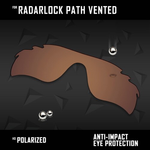 Lentes de repuesto oowlit para gafas de sol oakley radarlock path vented  oo9181 polarizadas (varios colores): Marrón tierra