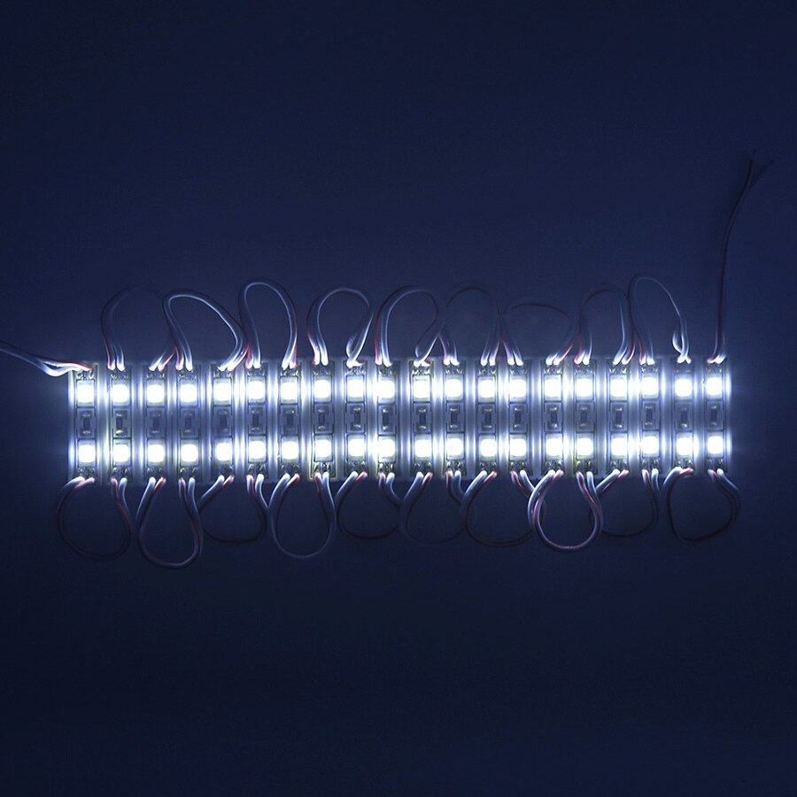 20 piezas-módulo de luz LED de tamaño pequeño, 2835 SMD, 2 LED DC12V, resistente al agua IP65, módulo de iluminación de fondo para tienda, lámparas de tira