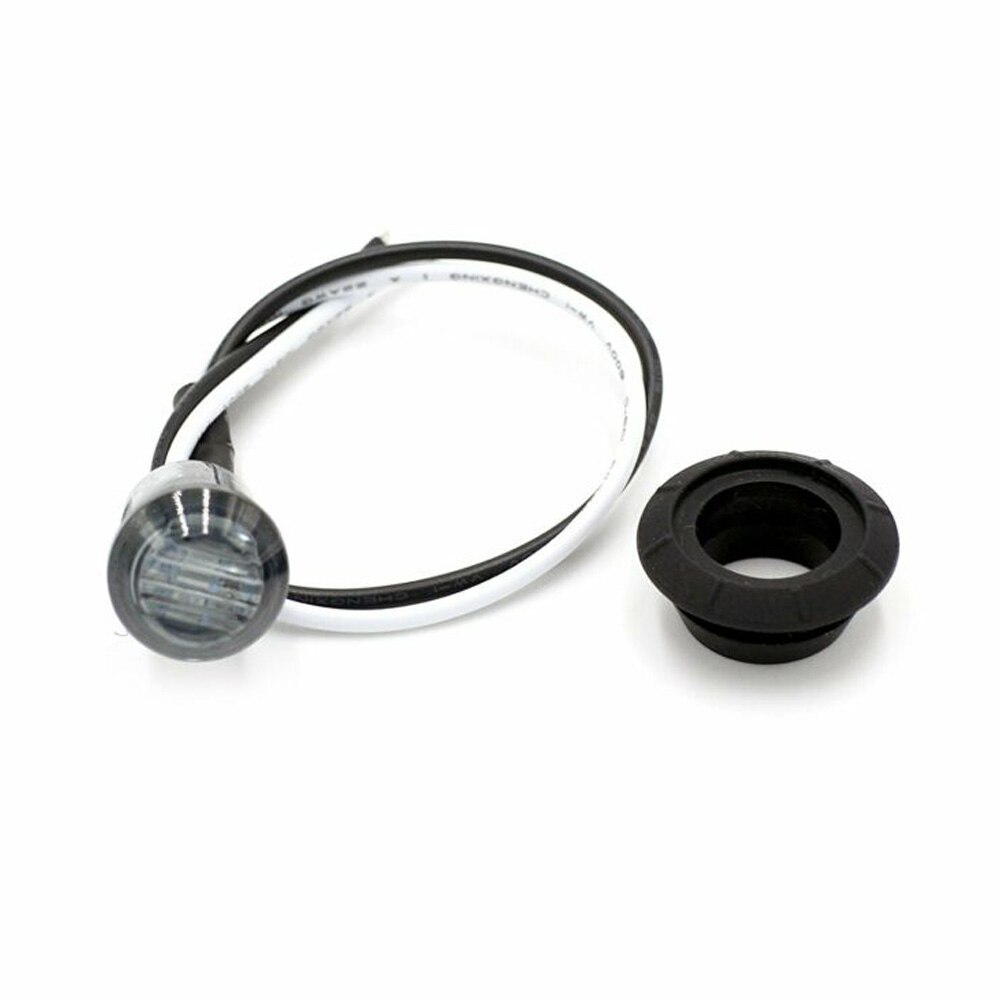 Truck Turn Signal Lights 4Pcs Side Marker Round LED Lamp 80LM Built-in