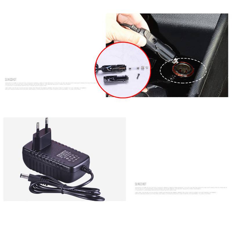 12V/4800PA AC Car Electric Air Pump For Camping Airbed Boat Toy Inflator