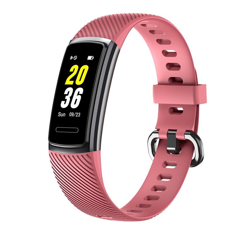 FEOOE Smart Bracelet Step Counting Information Reminds Bluetooth Male and Female Couples To Wear A Smart GT: Pink