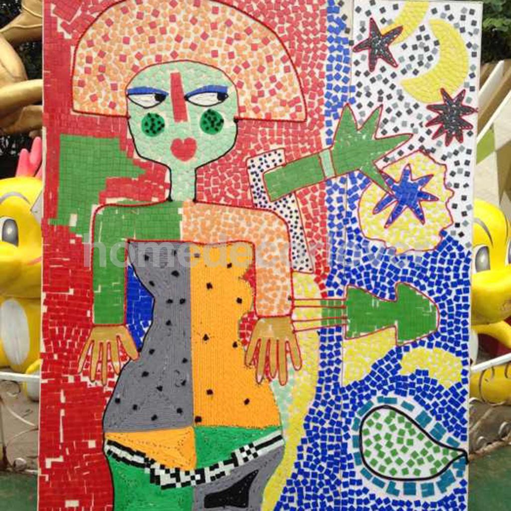 300 stk trekant rombe form glas mosaik fremstilling mosaik fliser tessera til kunst gør selv håndværk 12mm