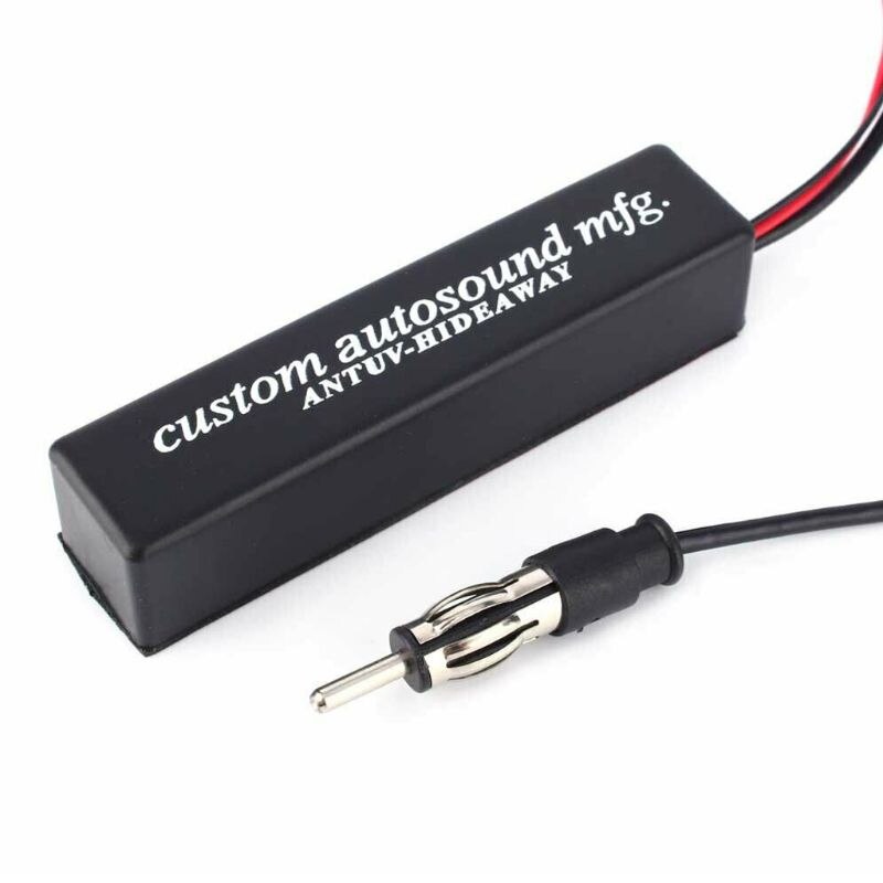 Universal Car Hidden Amplified 12V Stereo Radio Antenna Kit Automotive Speaker T3LF