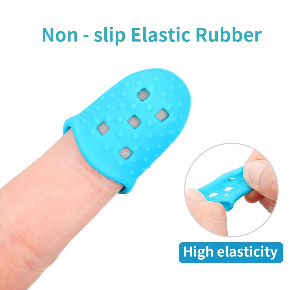 5/10 pz ditale in gomma per cucire protezione per le dita in Silicone ferri da maglia fatti a mano trapuntatura accessori artigianali strumenti di cucito fai da te