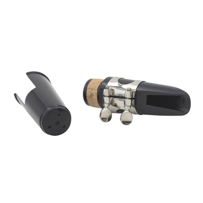 Kit d&#39;embout de clarinette avec Ligature, un roseau et capuchon en plastique ~ noir