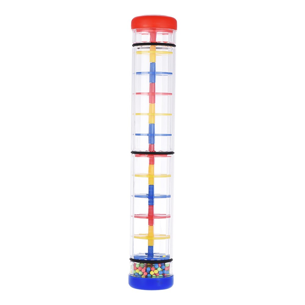 Fargerik 12 " rainmaker rain stick musikkinstrument leke for småbarn barnespill ktv party: Default Title