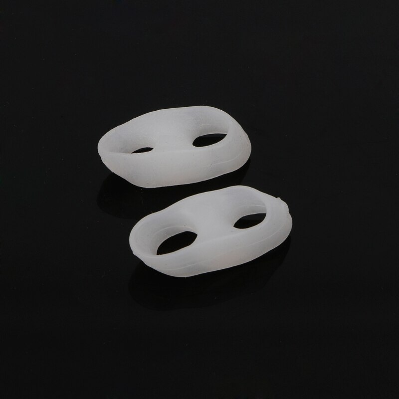 1 Pair Gel 2 Holes Orthotics Bunion Separators Tail Toe Straightener Stretchers #11