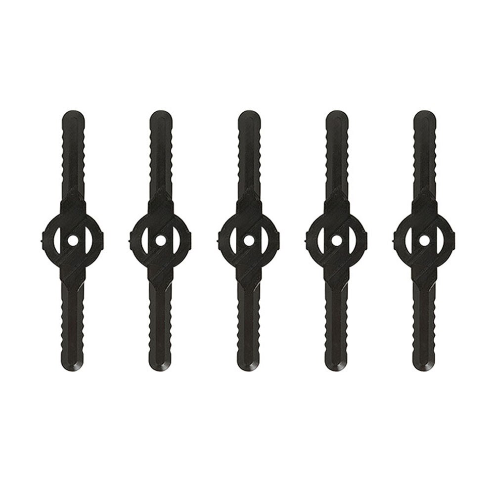 Electric Grass Trimmer Edger Lawn Mower Brush Cutter Replace Plastic Blade: 5PCS