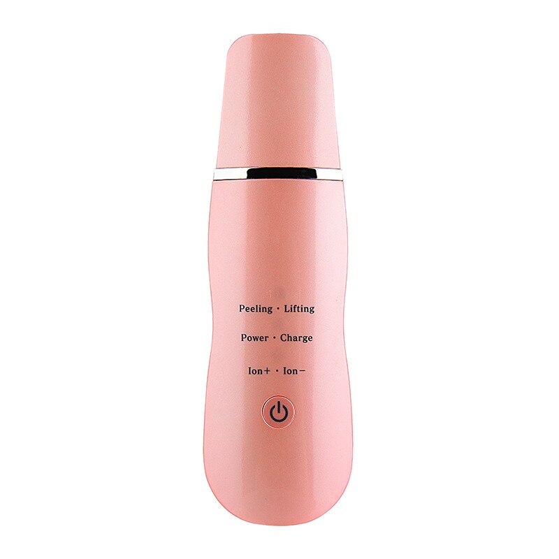 Épurateur de peau à ultrasons, machine de nettoyage du visage en profondeur, outil d'élimination des rides, des pores et des points noirs, masseur vibrant pour le visage: Rose
