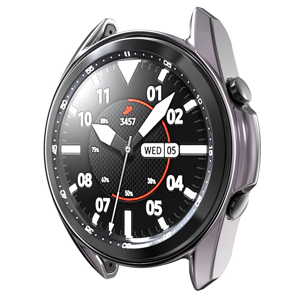 Hoesjes voor galaxy watch 3 45mm 41mm hoesje zacht tpu geplateerd hoesje voor samsung galaxy watch 41mm 45mm hoesje beschermende bumper shell