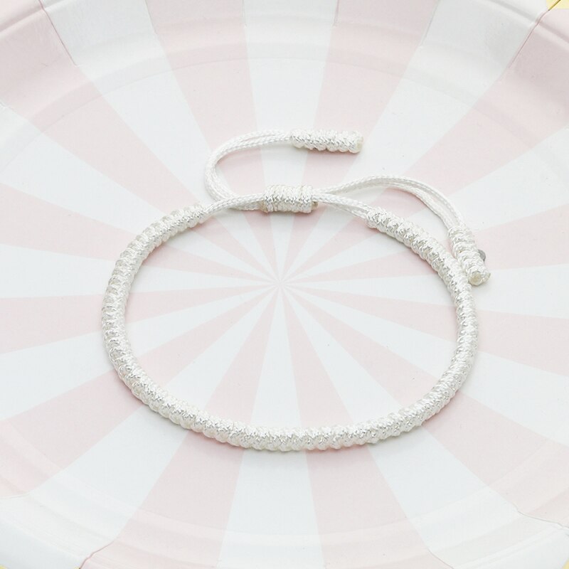 Vintage zwarte knoopjes touw armband voor dames heren tibetaanse boeddhistische bedel handgemaakte geweven armbanden en bangles sieraden