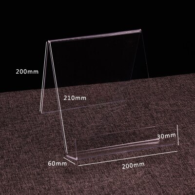 1 stks Transparantie Acryl Boekensteunen Acryl Boek Display Stand voor A4/A5 BOEK: A4