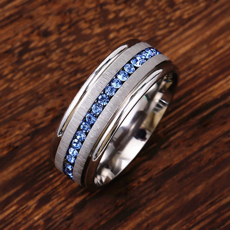 Anillo de carburo de tungsteno para hombre y mujer, 100% clásica, 8MM, alianzas de boda, anillos de tungsteno, nunca se oxida