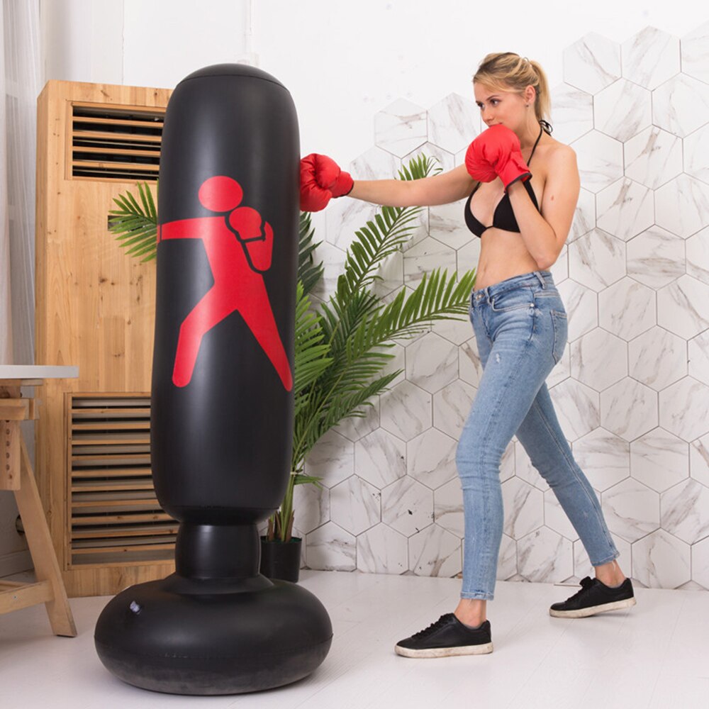 Portable Foot Air Pump Inflate Equipment Fighting Column Inflator Pump Fitness Inflatable Boxing Column Tumbler Trainning Column