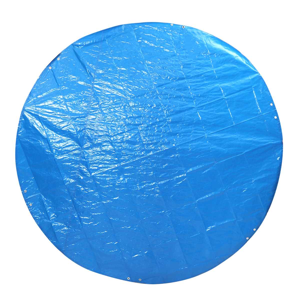 10/12/15 ft Round Swimming Paddling Pool Cover Waterproof Dustproof Outdoor Garden Swim Pool UV-resistant Cover with Rope