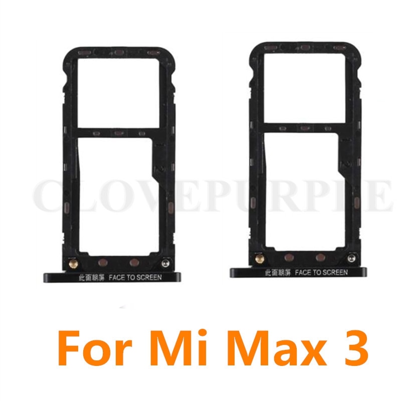 SIM Card Tray Slot Aaanpasstuk Voor Xiao mi mi max 3 Max3 sim Kaarthouder Vervangende Onderdelen