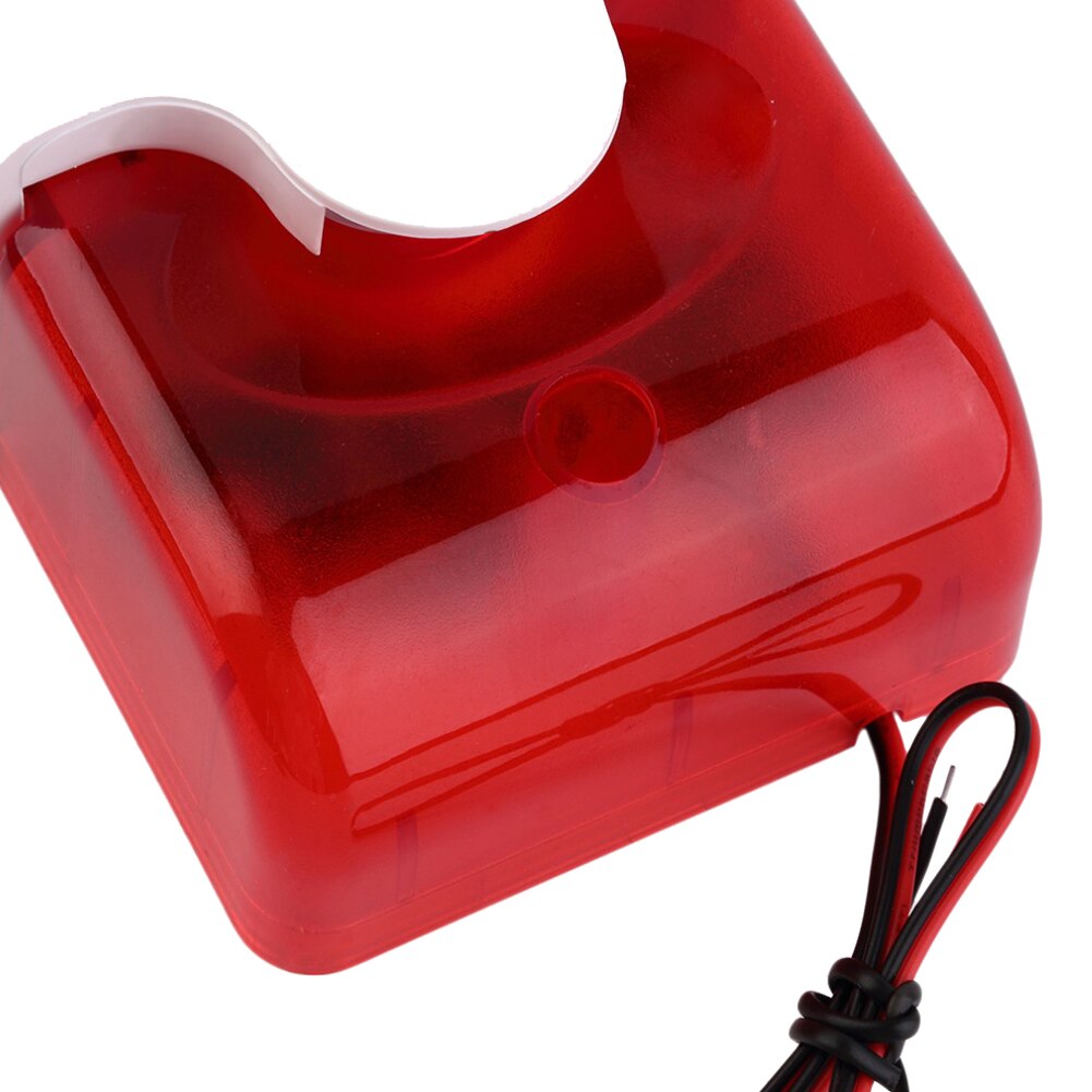 DC 12V flashing red light sound siren home security alarm system